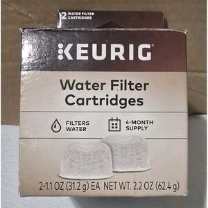 Keurig Water Filter‎ Cartridges (2 Pack) for Keurig K-Cup Coffee Makers